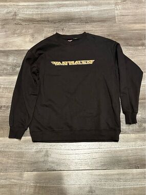 Van Halen Black Logo Crewneck Sweatshirt
